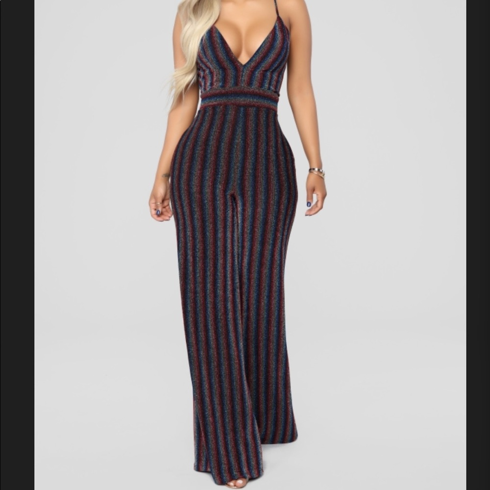Keepin' Some Secrets Jumpsuit - MultiColor